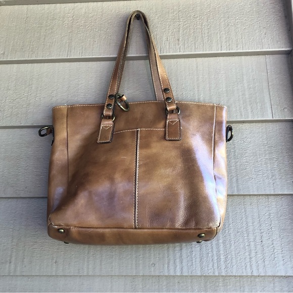 Patricia Nash handbag and match wallet Italian leather maps suede lining . - Picture 4 of 14